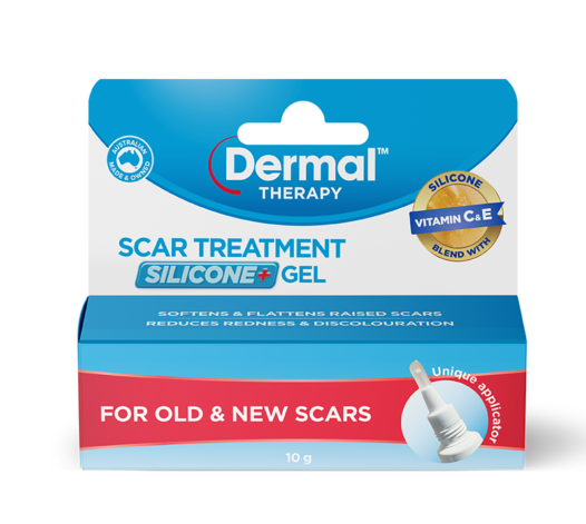 Dermal Therapy Scar Treatment Silicone+ Gel front of pack image