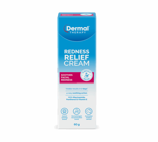 Dermal Therapy Redness Relief Cream Front View of Packaging