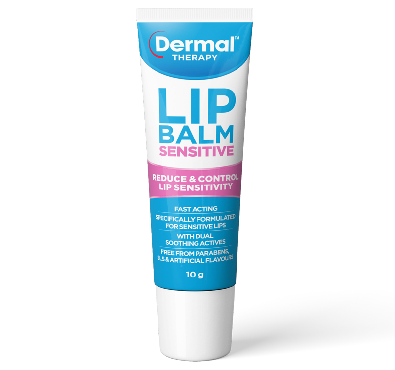 Dermal Therapy Lip Balm Sensitive front of tube image