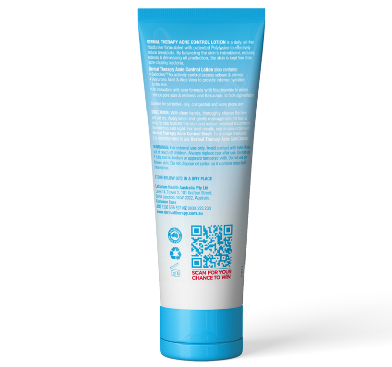 Acne Control Lotion Treatments for acne skin Dermal Therapy