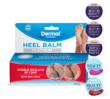 Front view of Dermal Therapy Heel Balm Platinum packaging, showcasing the product box with prominent beautyheaven Best in Beauty 2023, 2022 and 2021 winner badges for Best Foot Product.