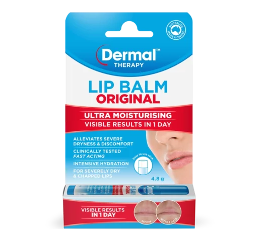 Dermal Therapy Lip Balm Stick Front of Carton Image