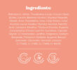 Ingredients list for Dermal Therapy Nude Lip Tint, including cocoa seed butter, urea, and clove leaf oil.