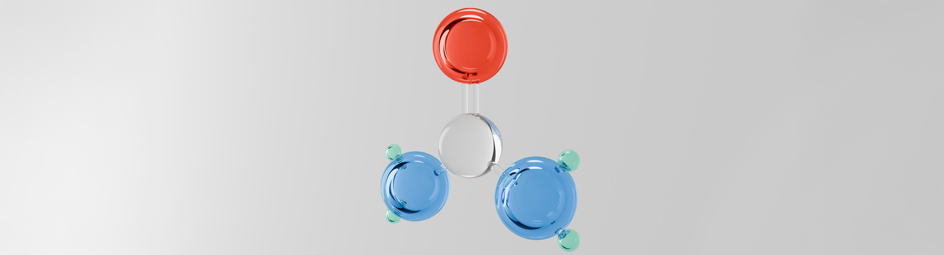Scientific equipment displaying three colourful plates in red, blue and white demonstrating urea in skincare