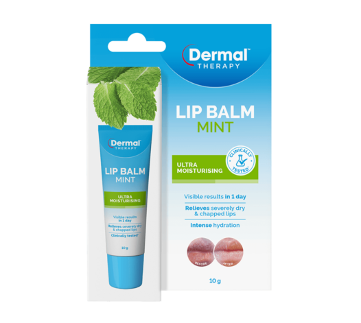 Dermal Therapy Lip Balm Mint - Front View Of Packaging