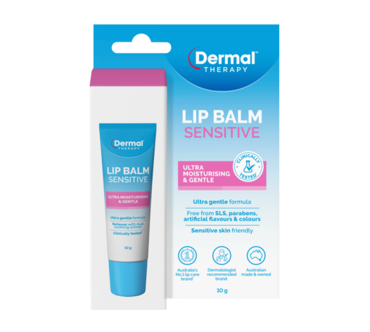 Dermal Therapy Lip Balm Sensitive - Front View Of Packaging