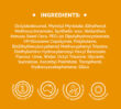 Ingredients list for Dermal Therapy Lip Balm SPF50+ Stick with brand icons along the bottom.